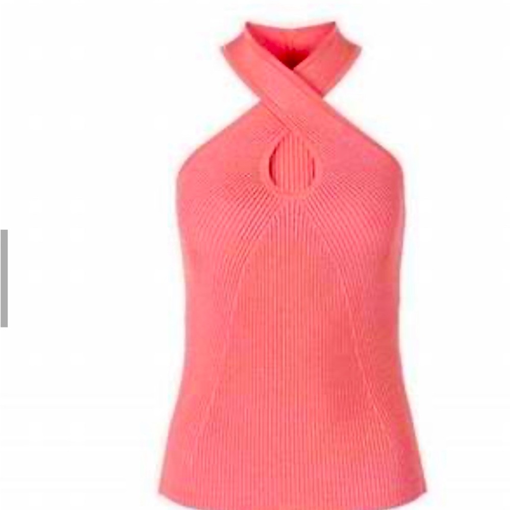 Zimmerman ribbed silk twisted halter Small